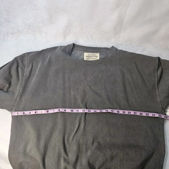 TRADE HERITAGE APPAREL Sz XL Gray Sweatshirt Charcoal NWT - Picture 3 of 7